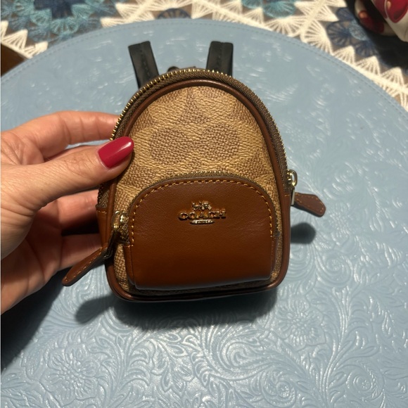 Coach | Accessories | Coach Signature Canvas Court Mini Keychain | Poshmark